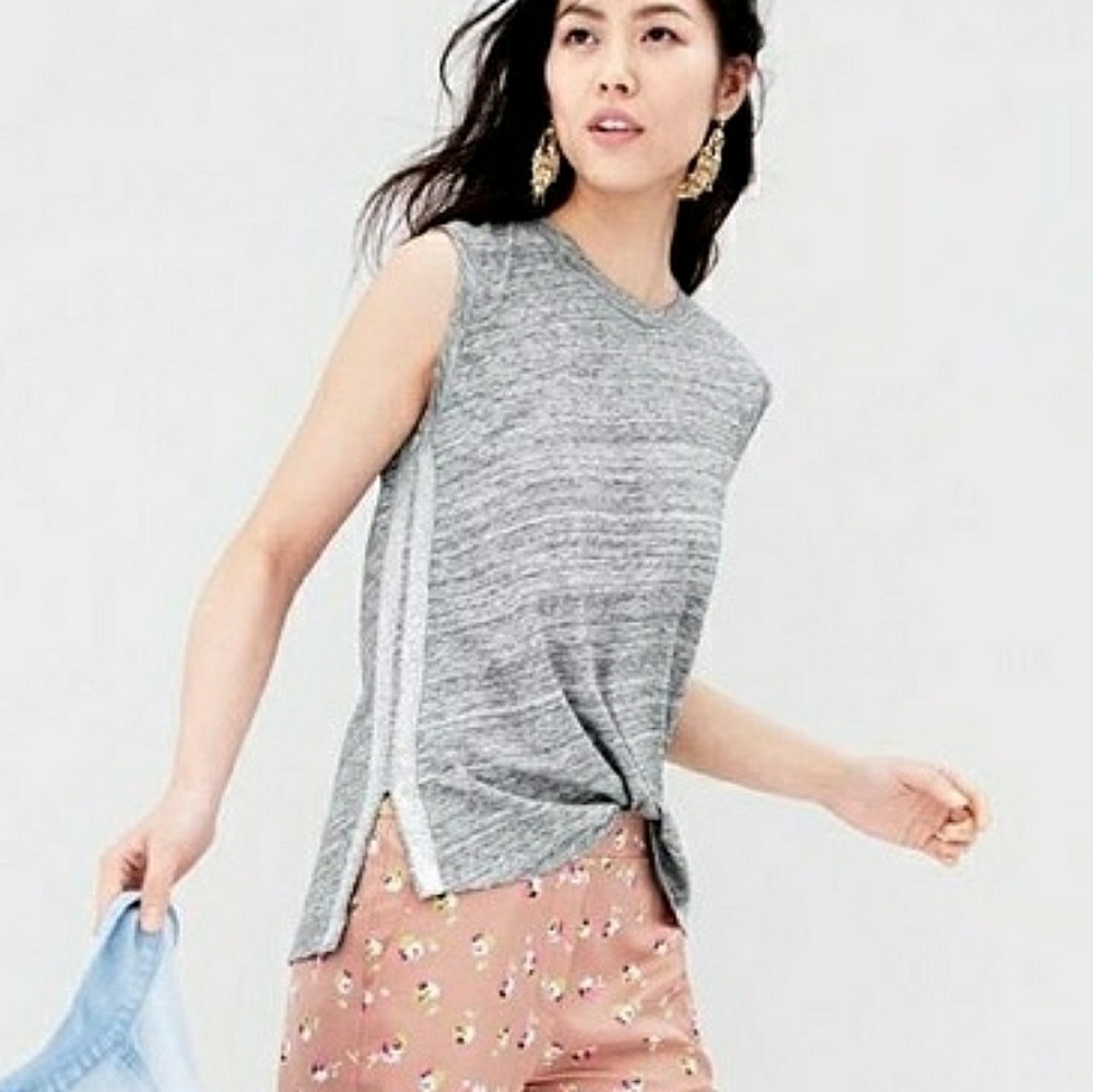 J Crew sparkle stripe top